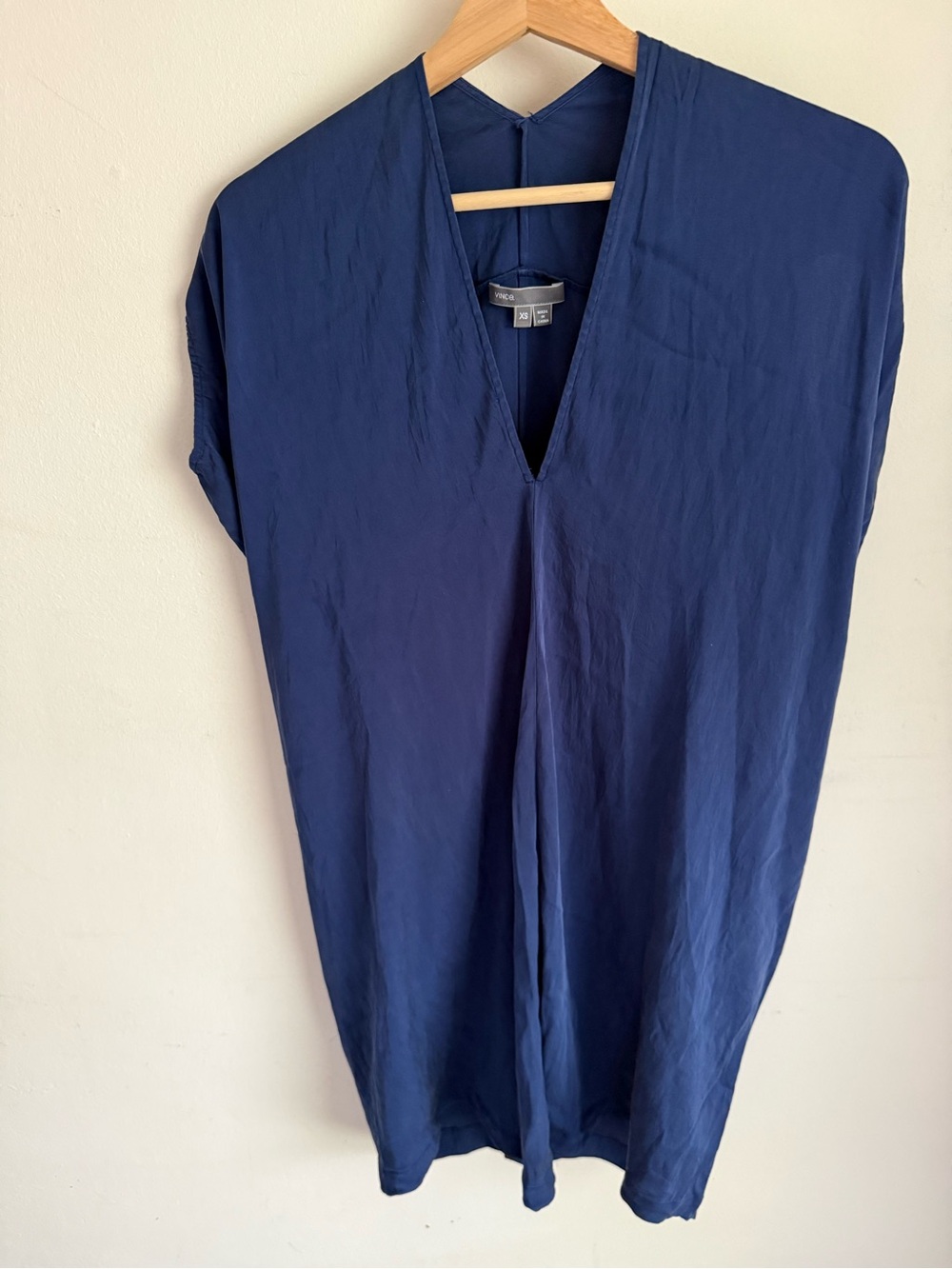 Vince Deep Navy V-Neck Tunic